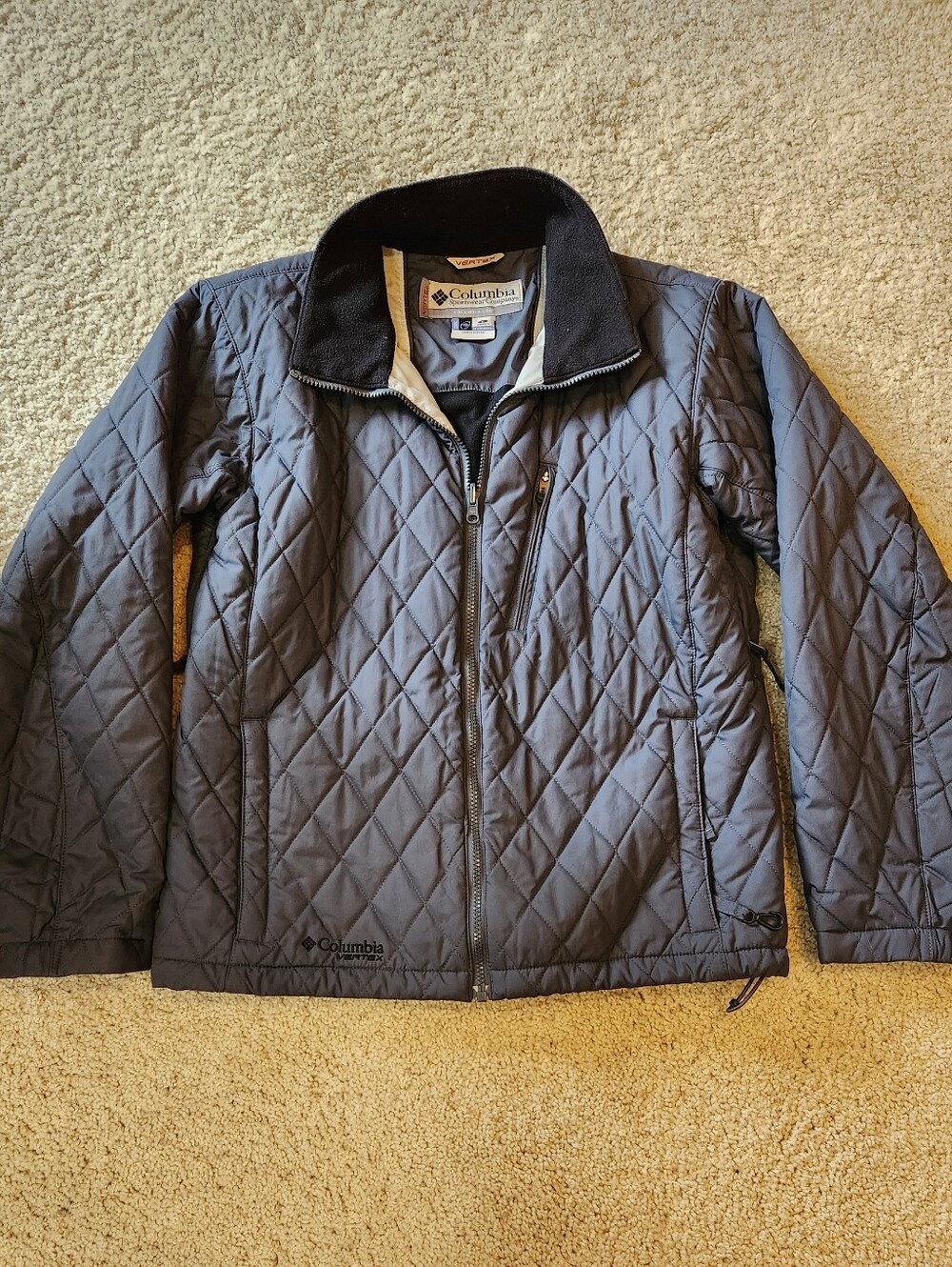 Columbia Women's Gray Quilted Vertex Lightweight Puffer Jacket - Size M